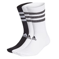 GLAM 3-STREIFEN CUSHIONED SPORT CREW SOCKEN, 3 PAAR