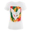 T-Shirt Frauen Camo white