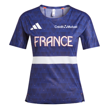 Adidas Team France Ru Tee W Shirt blau gunstig kaufen weplayhandball