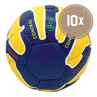 10er Ballset Dago Leukefeld Lehrhandball Knautschball Linkshand