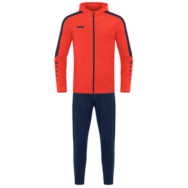 Trainingsanzug Polyester Power mit Kapuze