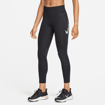 Nike Pro Running Fast Tight XS 34 Leggings Laufhose Fitnesshose Schwarz  Taschen