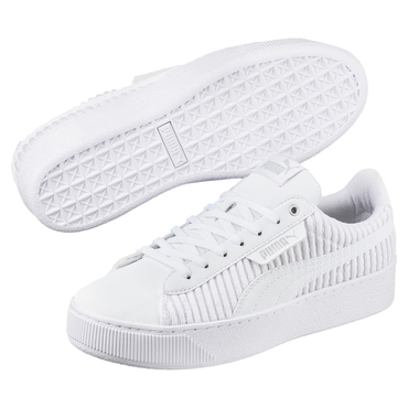 puma vikky platform weiß lack