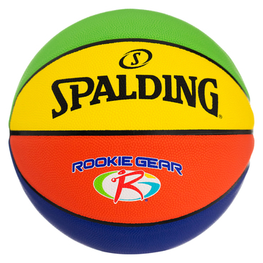 Rookie Gear Multi Color Rubber Basketball